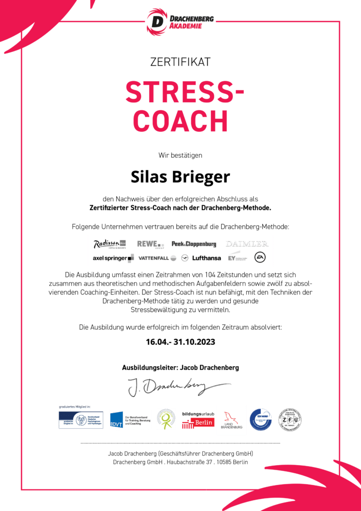 Silas Brieger Stress Coach